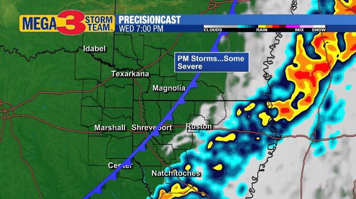 7 p.m. Wednesday Forecast